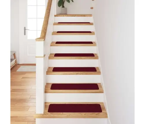 Kāpņu Pakāpieni Ar Lateksa Pamatni Bordeaux 20X75 Cm Vidaxl