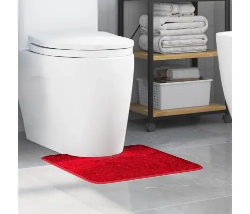 Vannas Paklājs U Formas Sarkans 50X50 Cm Polipropilēns Neslīdošs Vidaxl