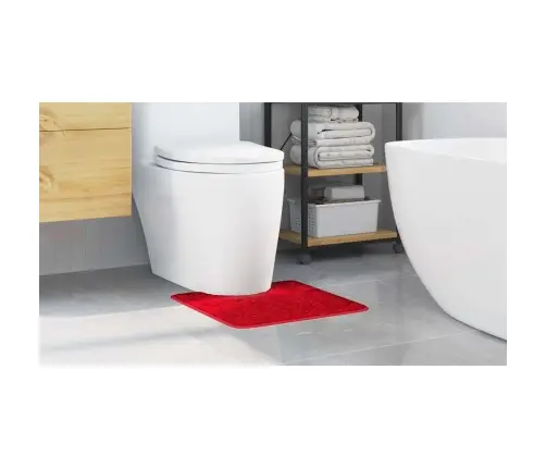 Vannas Paklājs U Formas Sarkans 50X50 Cm Polipropilēns Neslīdošs Vidaxl