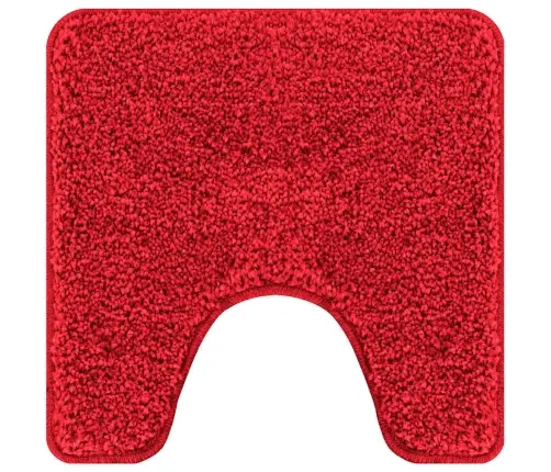 Vannas Paklājs U Formas Sarkans 50X50 Cm Polipropilēns Neslīdošs Vidaxl