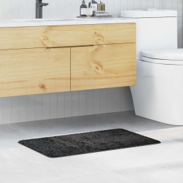 Pret-Slīdošs Vannas Paklājs Tumši Pelēka 50 X 80 Cm Pp Vidaxl