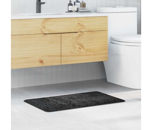 Vannas Paklājs Taisnstūra Tumši Pelēks 50X80 Cm Polipropilēns Neslīdošs Vidaxl