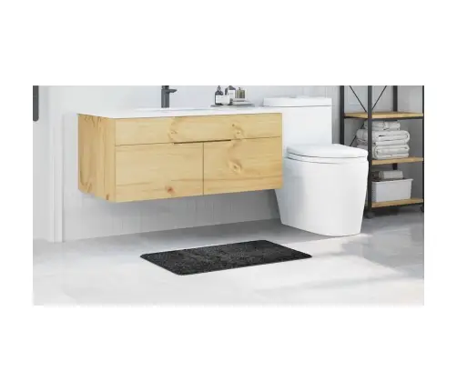 Vannas Paklājs Taisnstūra Tumši Pelēks 50X80 Cm Polipropilēns Neslīdošs Vidaxl