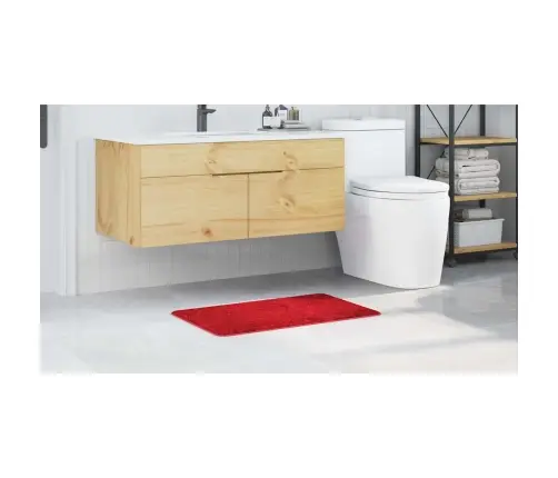 Pret-Slīdošs Vannas Paklājs Sarkana 50 X 80 Cm Pp Vidaxl