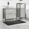 Neslystantis Vonios Kilimėlis Tamsiai Pilka 60 X 90 Cm Pp