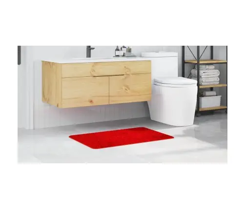 Pret-Slīdošs Vannas Paklājs Sarkana 60 X 90 Cm Pp Vidaxl