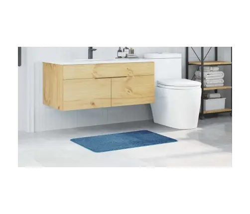 Pret-Slīdošs Vannas Paklājs Zila 60 X 90 Cm Pp Vidaxl