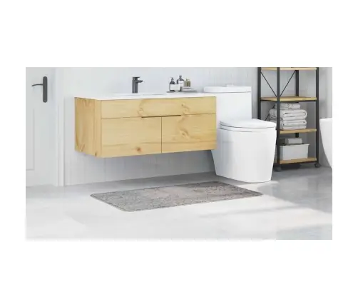 Pret-Slīdošs Vannas Paklājs Pelēka 70 X 120 Cm Pp Vidaxl