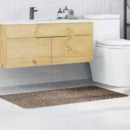 Pret-Slīdošs Vannas Paklājs Brūna 70 X 120 Cm Pp Vidaxl