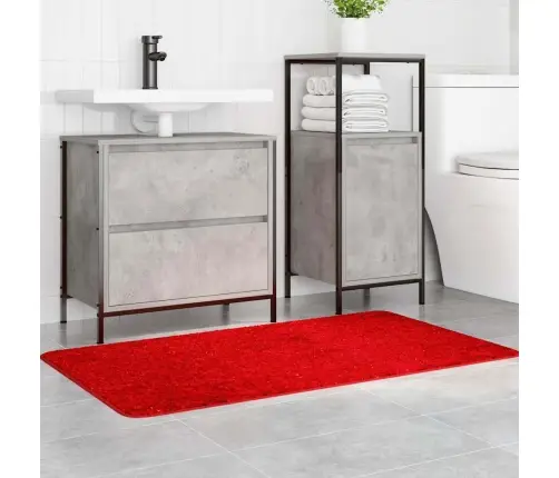 Pret-Slīdošs Vannas Paklājs Sarkana 70 X 120 Cm Pp Vidaxl