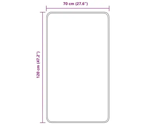 Libisemisvastane Vannimat Oranž 70 X 120 Cm Pp