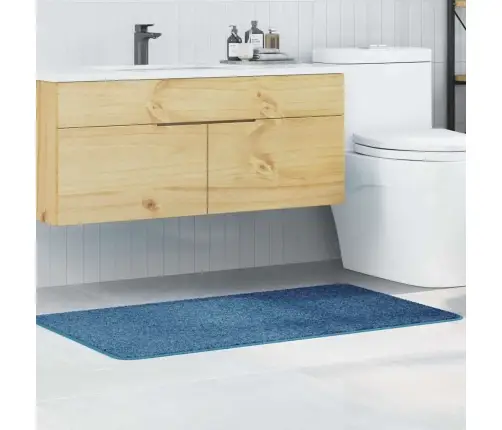 Pret-Slīdošs Vannas Paklājs Zila 70 X 120 Cm Pp Vidaxl