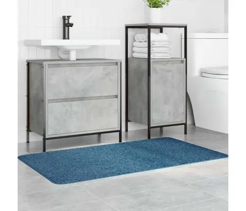 Pret-Slīdošs Vannas Paklājs Zila 70 X 120 Cm Pp Vidaxl