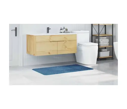 Pret-Slīdošs Vannas Paklājs Zila 70 X 120 Cm Pp Vidaxl