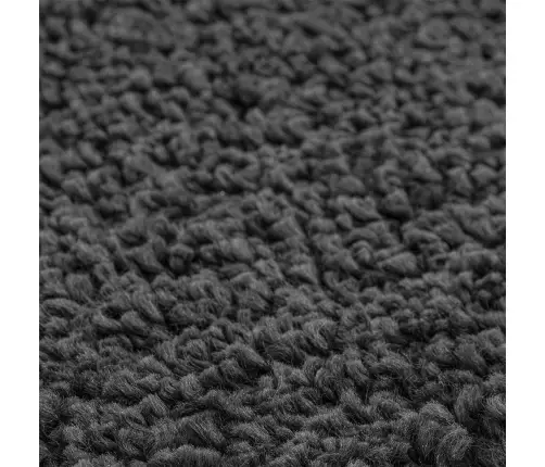 3 Daļu Vannas Paklāju Komplekts Tumši Pelēks Polipropilēns Neslīdošs Vidaxl