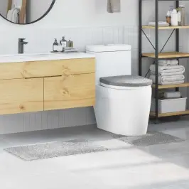 Antislip Vannas Paklāju Komplekts 3 Pcs Pelēka Pp Vidaxl