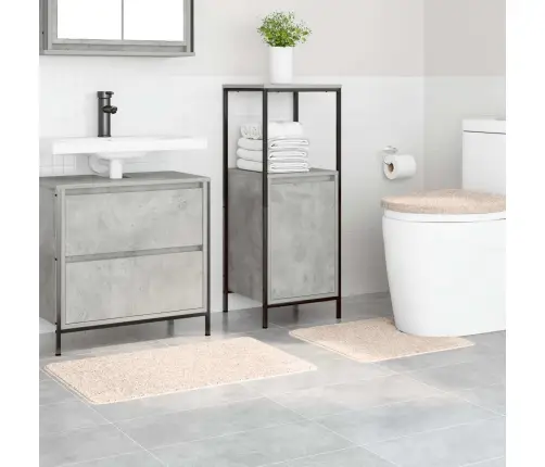 3 Daļu Vannas Paklāju Komplekts Krēmkrāsas Polipropilēna Neslīdējošs Vidaxl