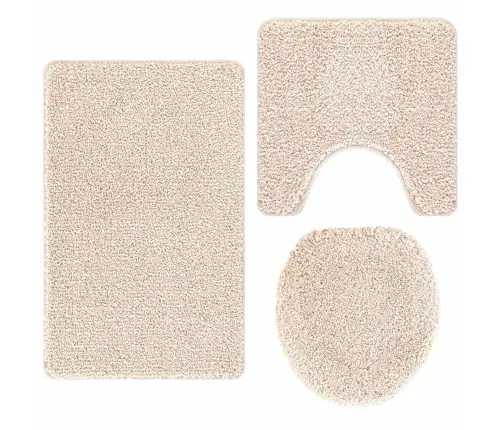 Libisemiskindel Vannimatti Komplekt 3 Pcs Cream 50 X 50 Cm Pp