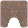 Antisklidus Vonios Kilimėlių Rinkinys 3 Pcs Ruda 50 X 50 Cm Pp
