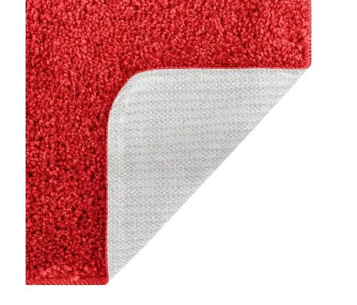 3 Daļu Vannas Paklāju Komplekts Sarkans Polipropilēns Neslīdošs Vidaxl