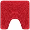 3 Daļu Vannas Paklāju Komplekts Sarkans Polipropilēns Neslīdošs Vidaxl