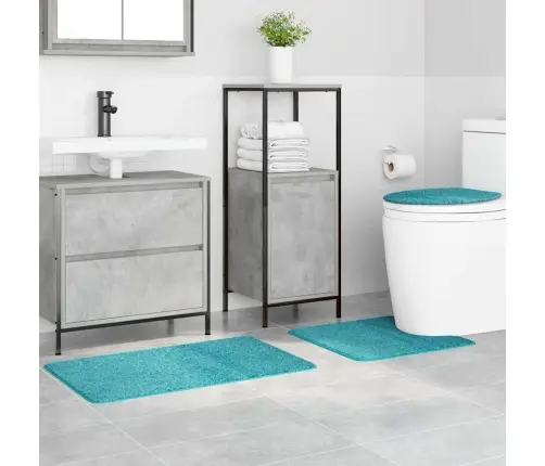 Libisemiskindel Vannimatti Komplekt 3 Pcs Türkiis 50 X 50 Cm Pp
