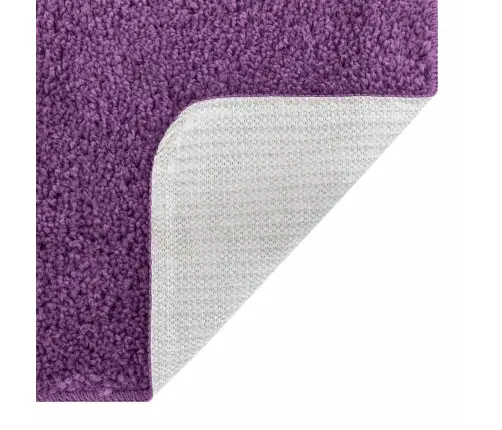 3 Gabalu Vannas Paklāju Komplekts Purpursarkans Polipropilēns Neslīdošs Vidaxl