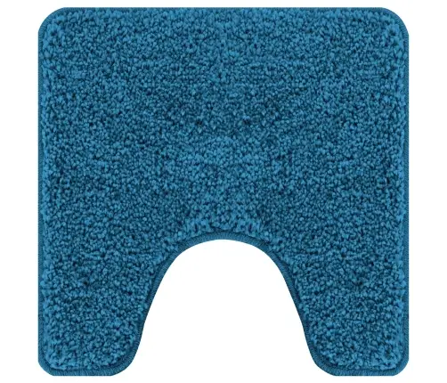 3 Detaļu Vannas Paklāju Komplekts Zils Polipropilēns Neslīdošs Vidaxl