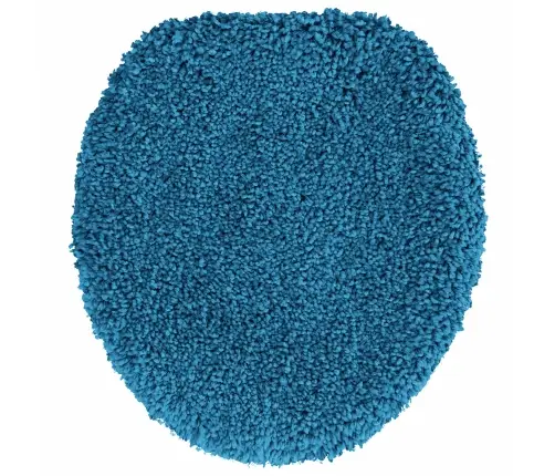 3 Detaļu Vannas Paklāju Komplekts Zils Polipropilēns Neslīdošs Vidaxl