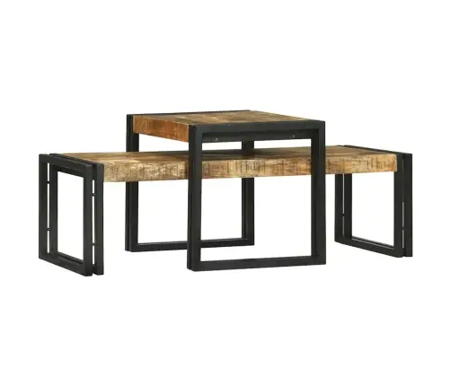 Kafijas Galdiņš 2 Pcs Brūna 48 X 40 X 40 Cm Mango Masīvkoks Vidaxl Kafijas Galdiņš 2 Pcs Brūna 48 X 40 X 40 Cm Mango Masīvkoks Vidaxl