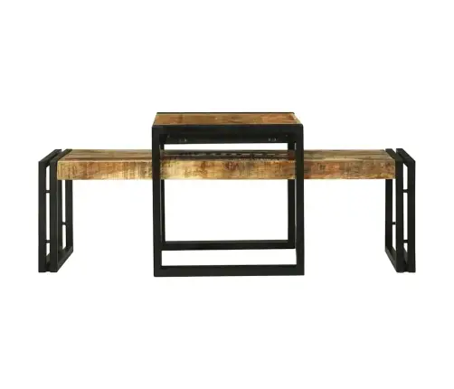 Kafijas Galdiņš 2 Pcs Brūna 48 X 40 X 40 Cm Mango Masīvkoks Vidaxl Kafijas Galdiņš 2 Pcs Brūna 48 X 40 X 40 Cm Mango Masīvkoks Vidaxl