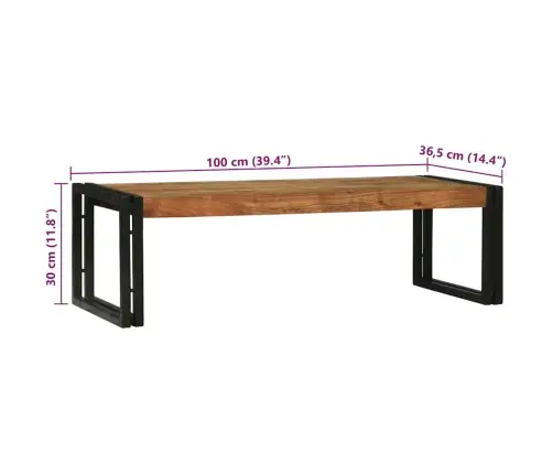 Kavos Staliukas 2 Pcs Ruda Akacijos Medienos Masyvas