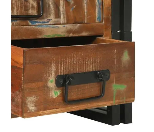 Kohvilaud Mitmevärviline 90 X 50 X 38 Cm Tugev Taastatud Puit