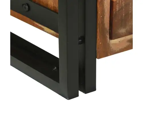 Kohvilaud Mitmevärviline 90 X 50 X 38 Cm Tugev Taastatud Puit