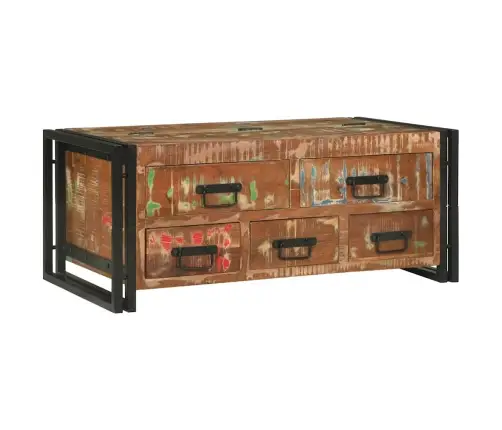 Kohvilaud Mitmevärviline 90 X 50 X 38 Cm Tugev Taastatud Puit