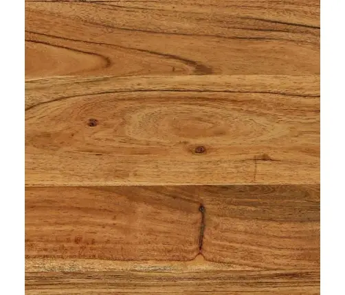 Nesting Galds 3 Pcs Cieta Akācijas Koka Un Metāla Vidaxl