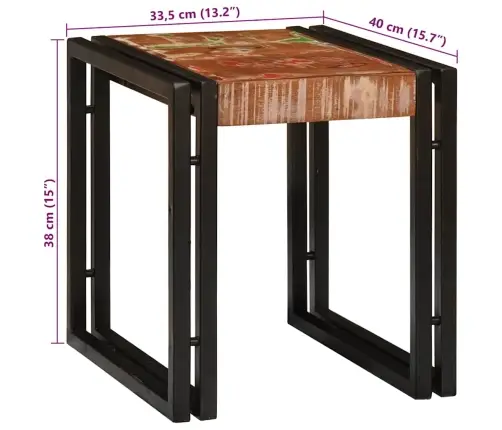 Nesting Galds 3 Pcs Brūna Un Melna Pārstrādāts Masīvkoks Vidaxl Nesting Galds 3 Pcs Brūna Un Melna Pārstrādāts Masīvkoks Vidaxl