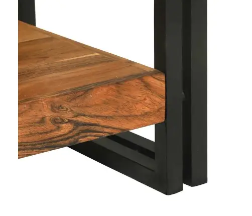 Konsoollaud Riiuliga Pruun 120 X 33 X 75 Cm Tugev Akatsiapuu