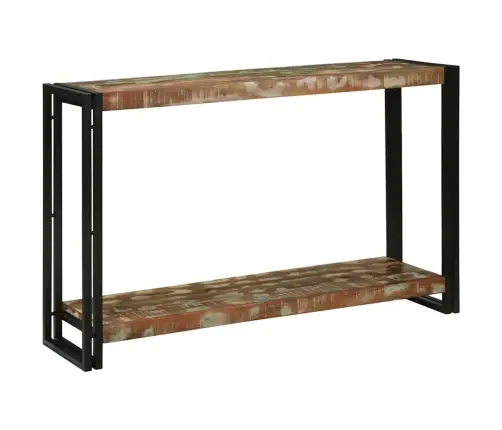 Konsoollaud Riiuliga 120 X 33 X 75 Cm Tugev Taastatud Puit