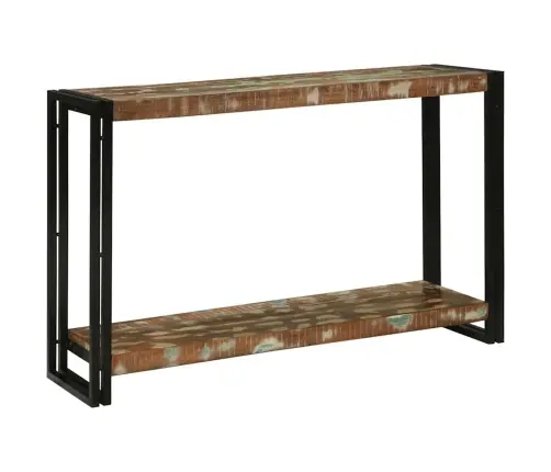 Konsoollaud Riiuliga 120 X 33 X 75 Cm Tugev Taastatud Puit