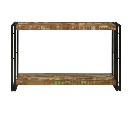 Konsoollaud Riiuliga 120 X 33 X 75 Cm Tugev Taastatud Puit