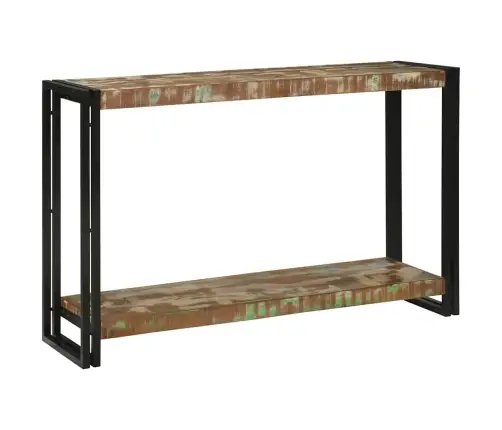 Konsoollaud Riiuliga 120 X 33 X 75 Cm Tugev Taastatud Puit