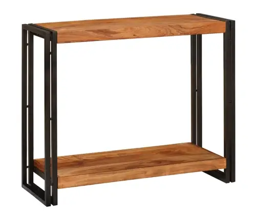 Konsoollaud Riiuliga Pruun 90 X 33 X 75 Cm Tugev Akatsiapuu