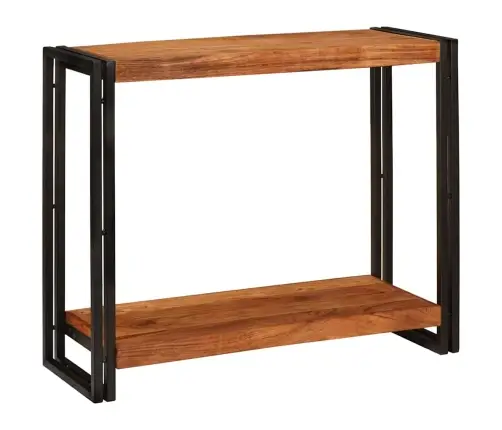 Konsoollaud Riiuliga Pruun 90 X 33 X 75 Cm Tugev Akatsiapuu