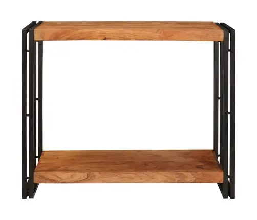 Konsoollaud Riiuliga Pruun 90 X 33 X 75 Cm Tugev Akatsiapuu