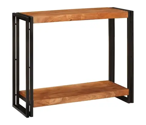 Konsoollaud Riiuliga Pruun 90 X 33 X 75 Cm Tugev Akatsiapuu