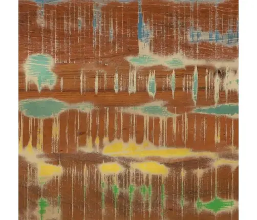 Konsoollaud Mitmevärviline 90 X 33 X 75 Cm Tugev Taastatud Puit