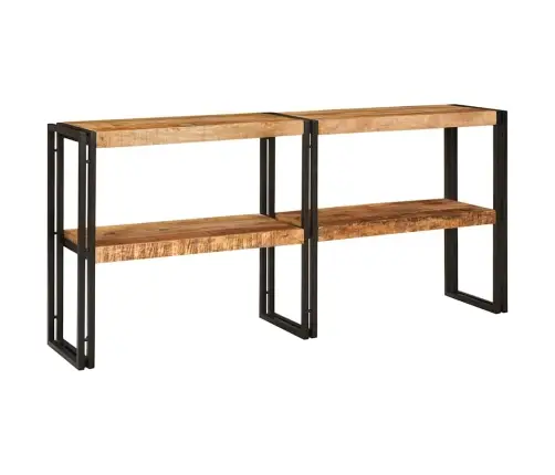 Konsoollaud Riiuliga Pruun 160 X 33 X 75 Cm Tugev Mango Puu