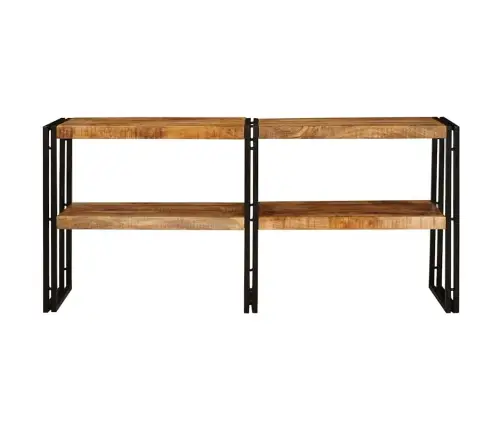 Konsoollaud Riiuliga Pruun 160 X 33 X 75 Cm Tugev Mango Puu