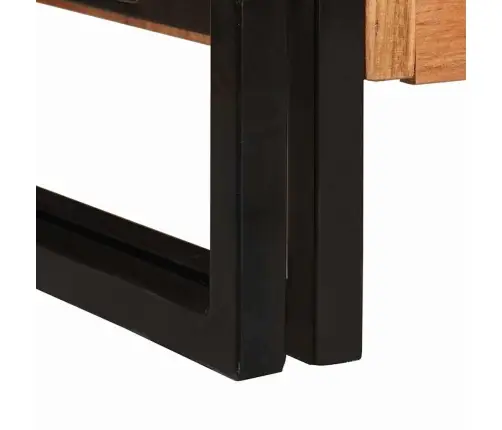 Šoninė Spinta Su Durimis Kietos Akacijos Medienos Ir Metalo